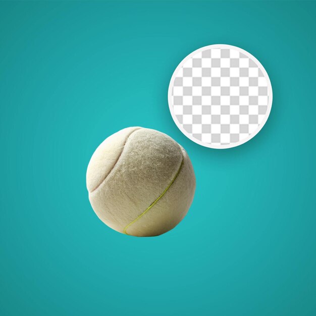 PSD illustration premium de la balle de tennis à icône 3d