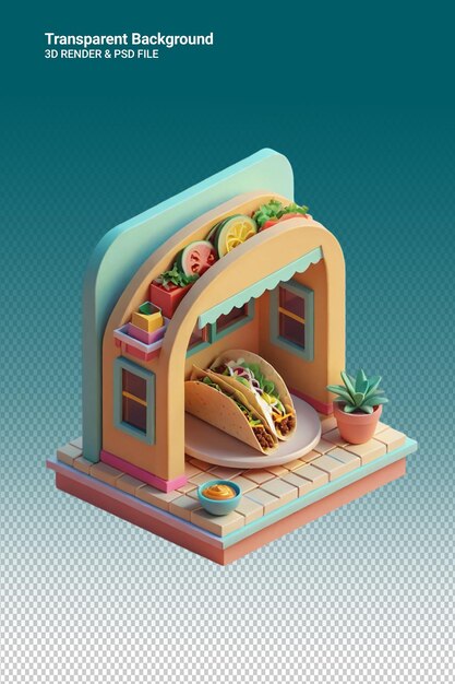 Illustration Psd 3d Les Aliments Isolés Sur Un Fond Transparent