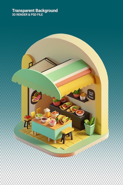 Illustration Psd 3d Les Aliments Isolés Sur Un Fond Transparent