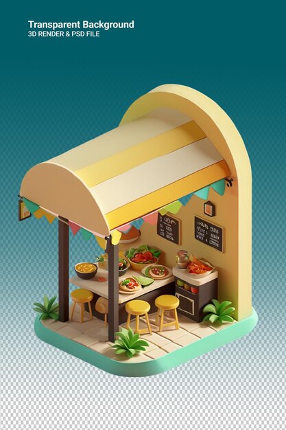 Illustration Psd 3d Les Aliments Isolés Sur Un Fond Transparent