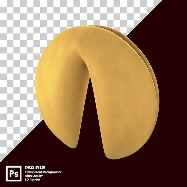 Illustration Psd 3d D'un Biscuit De La Fortune