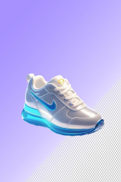 PSD illustration psd 3d des chaussures isolées sur un fond transparent