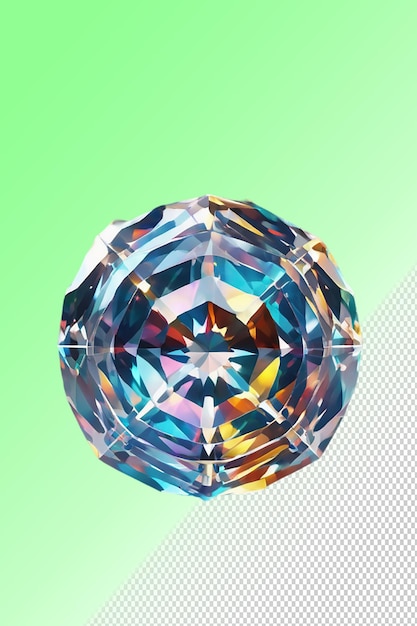 Illustration Psd 3d Diamant Isolé Sur Un Fond Transparent