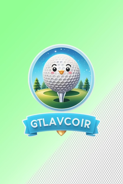 PSD illustration psd 3d de golf isolée sur un fond transparent