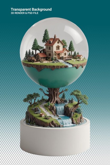 Illustration Psd 3d La Terre Isolée Sur Un Fond Transparent