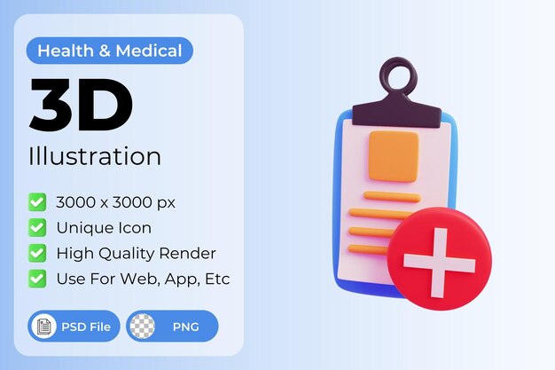 Illustration De Rapport Médical 3d