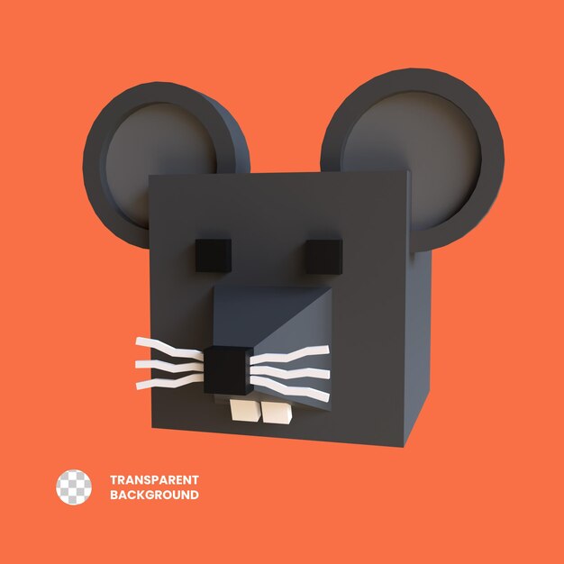 illustration de rat objet 3d