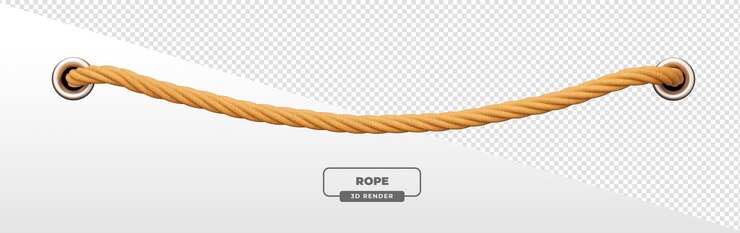 PSD illustration réaliste de la corde 3d