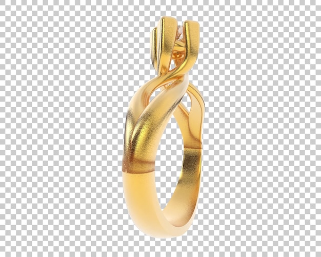 Illustration de rendu 3D de bijoux isolés sur le fond