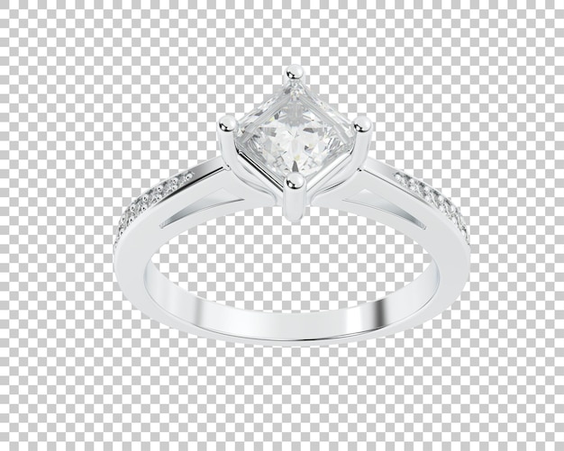 Illustration De Rendu 3d De Bijoux Isolés Sur Le Fond