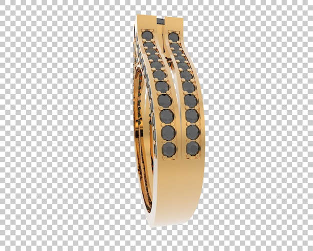 PSD illustration de rendu 3d de bijoux isolés sur le fond