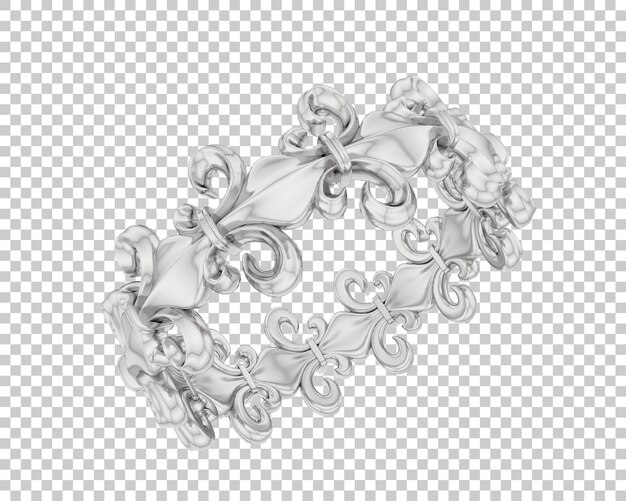 PSD illustration de rendu 3d de bijoux isolés sur le fond