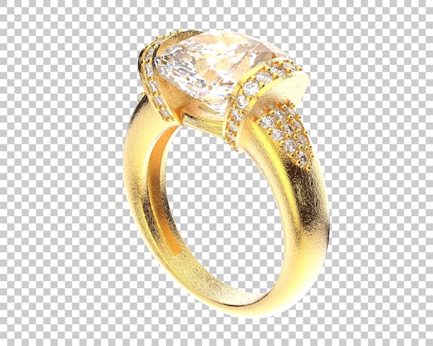 Illustration de rendu 3D de bijoux isolés sur le fond