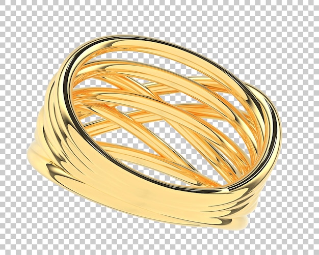 PSD illustration de rendu 3d de bijoux isolés sur le fond