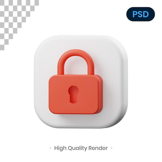 Illustration De Rendu 3d De Cadenas Psd Premium