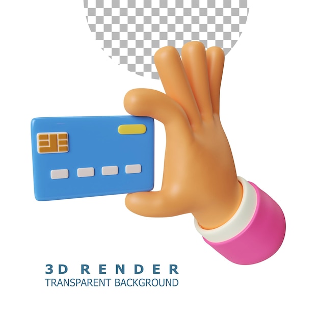 Illustration De Rendu 3d De Carte De Crédit