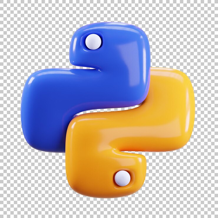 PSD illustration de rendu 3d du logo python psd premium isolé