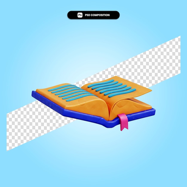 Illustration De Rendu 3d Livre Isolé