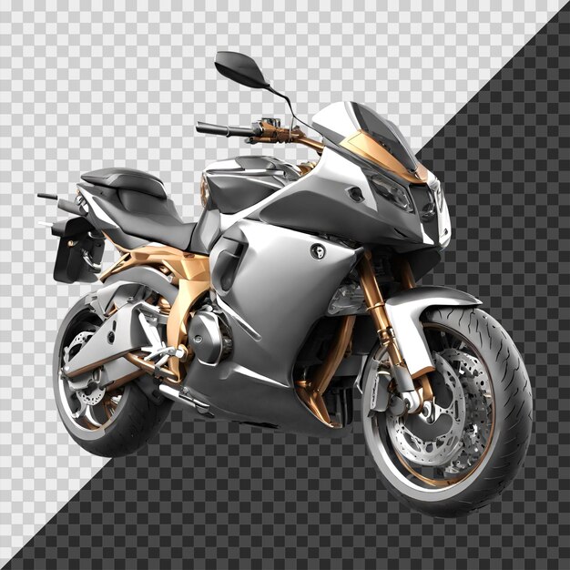 PSD illustration de rendu 3d de moto psd sur fond transparent