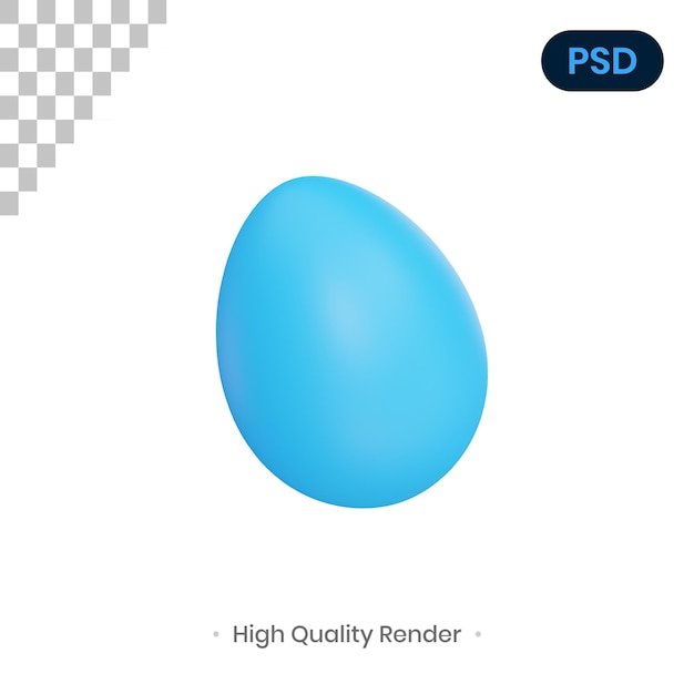 Illustration De Rendu 3d Oeuf Premium Psd