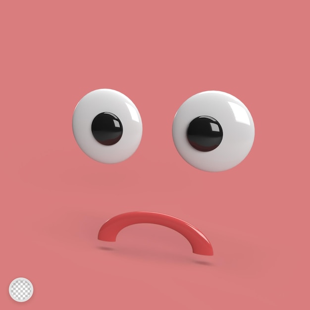 Illustration de rendu 3d visage sombre