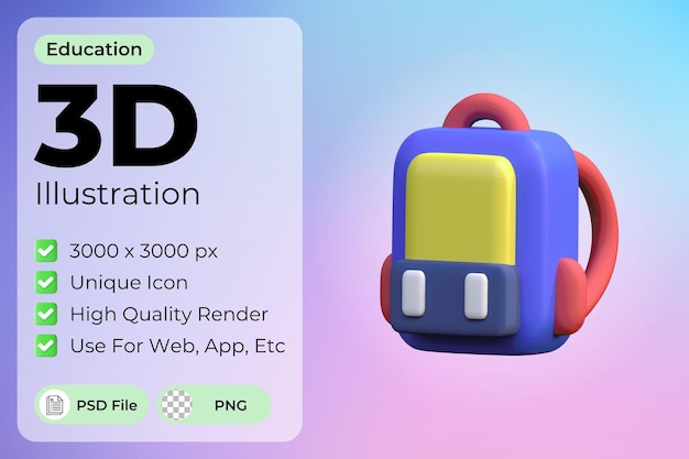 Illustration de sac 3D