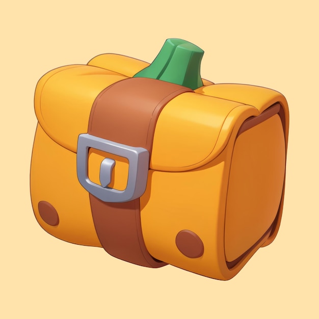 PSD illustration d'un sac de citrouille