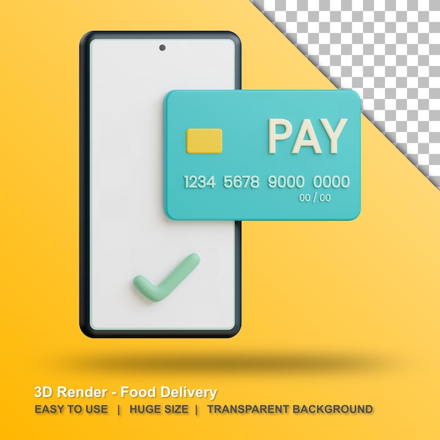 PSD illustration sans numéraire de paiement 3d avec fond transparent