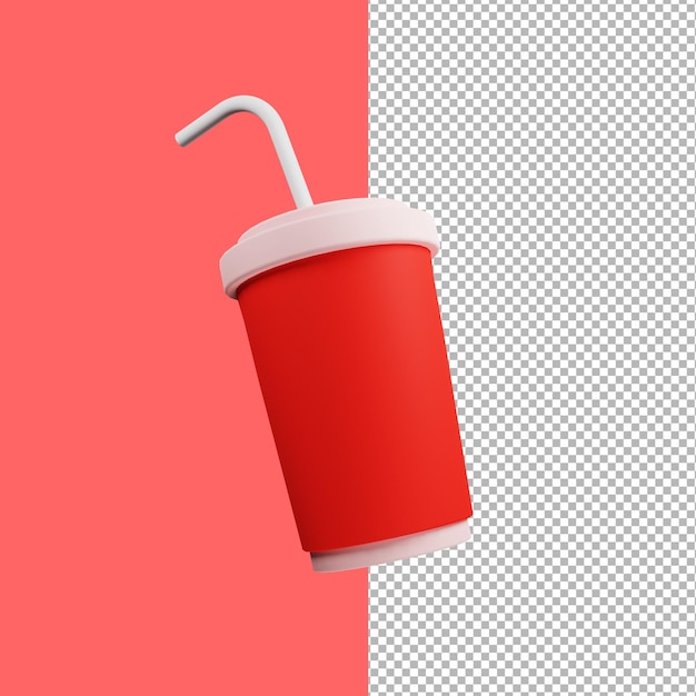 PSD illustration de tasse de jus 3d