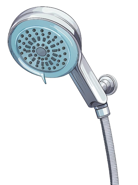 PSD illustration de la tête de douche