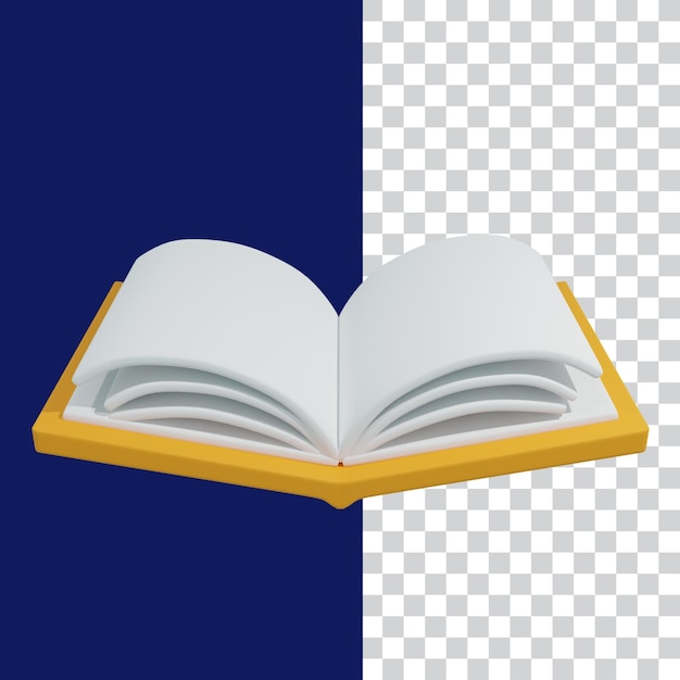 Illustration tridimensionnelle d'un livre