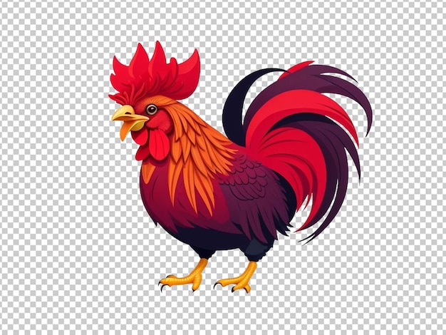 PSD illustration vectorielle réaliste du coq