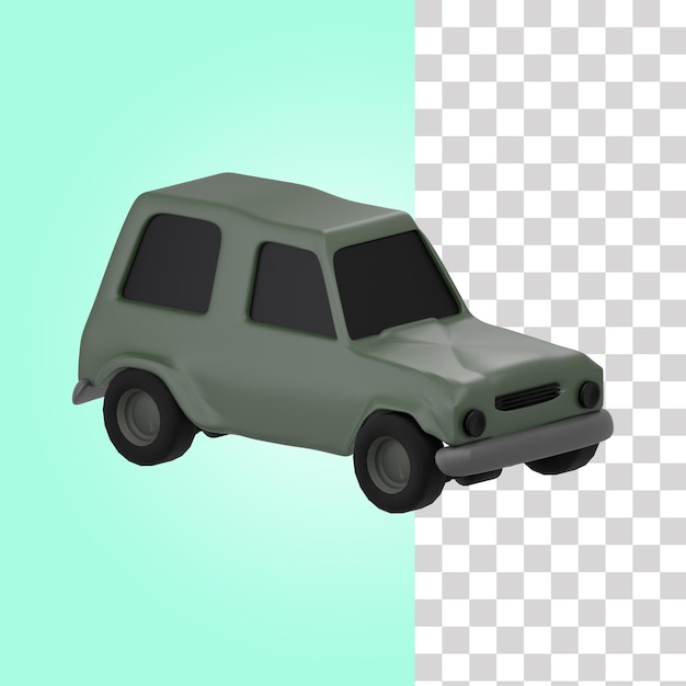 Illustration De Voiture Jeep Militaire 3d