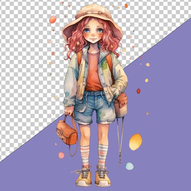 PSD illustration von fashionista png