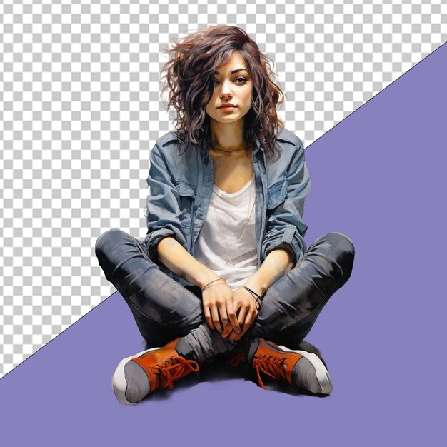 PSD illustration von fashionista png