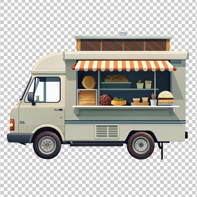 PSD illustration von straßen-food-lkw png