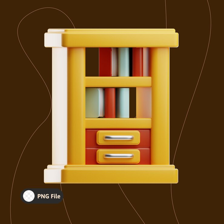 PSD illustration de voyage d'hôtel sur étagère 3d