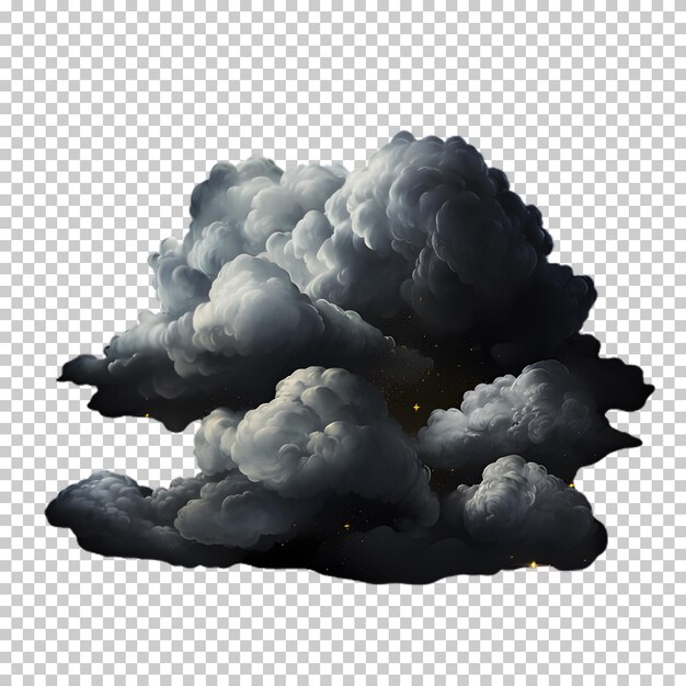 PSD illustration wolke isoliert auf durchsichtigem hintergrund.