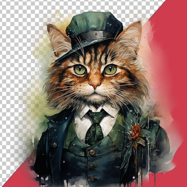 PSD illustration zum internationalen katzentag