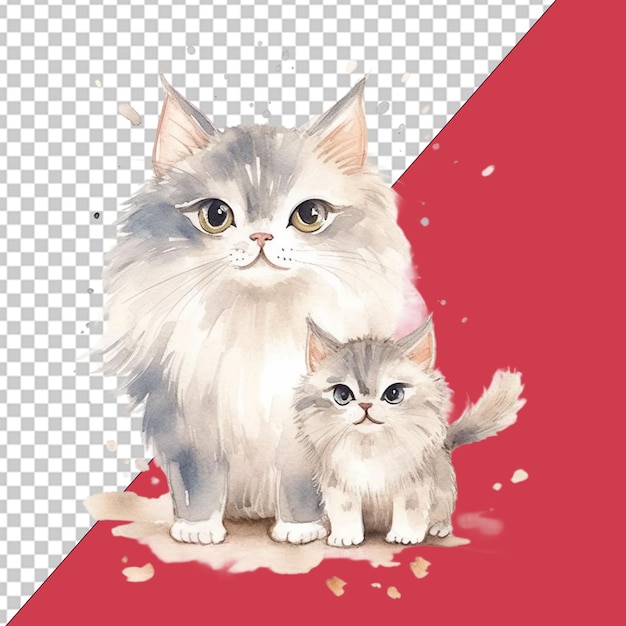 PSD illustration zum internationalen katzentag