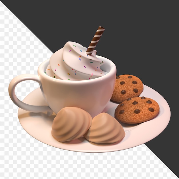 Illustrations D'icônes De Desserts 3d