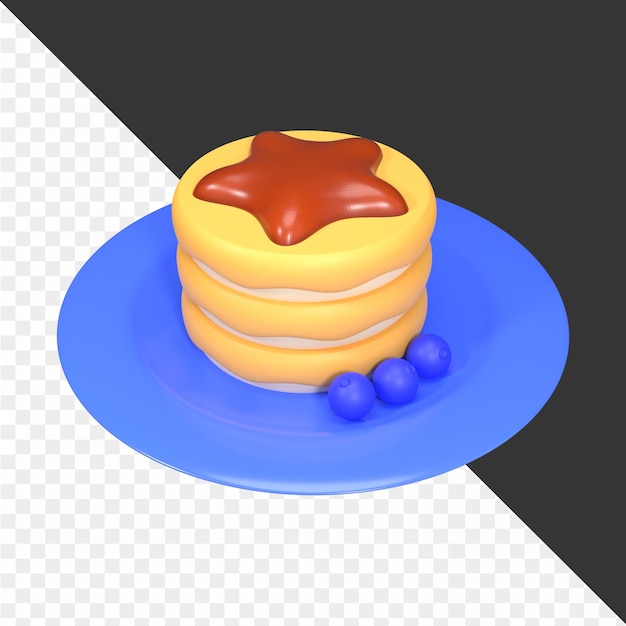 PSD illustrations d'icônes de desserts 3d