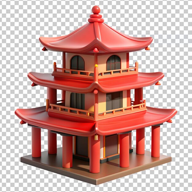 PSD illustrations japonaises en 3d