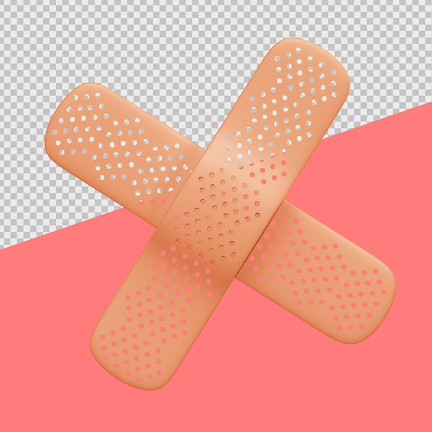 PSD illustrations médicales 3d de bandage