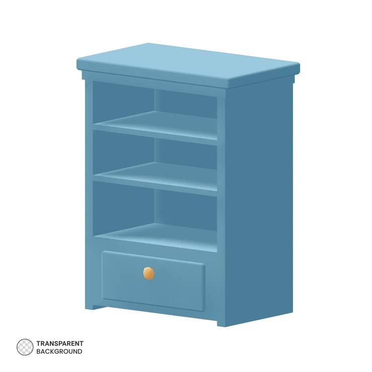 PSD illustrations vectorielles de rendu 3d de la bibliothèque