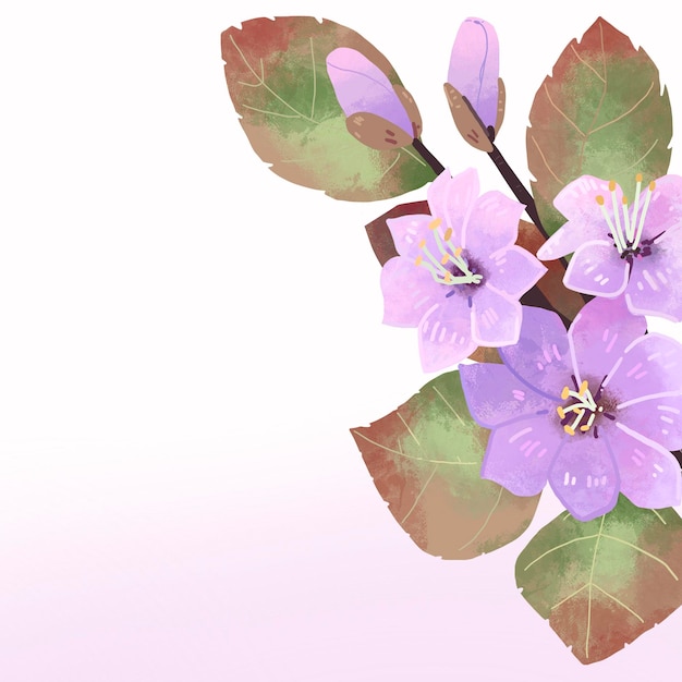 Illustrationsblumenvorlage