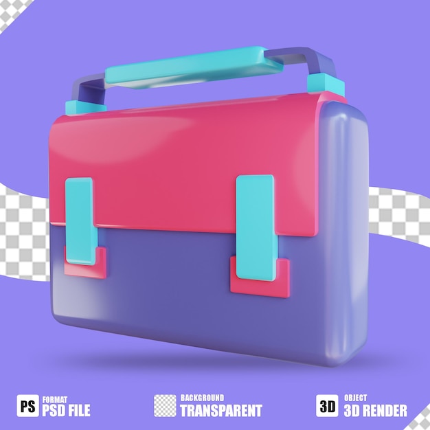 Illustrazione 3D bussines case 4 adatto per bussines