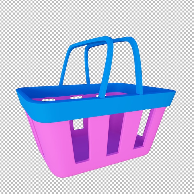 Illustrazione 3D Carrello oggetto