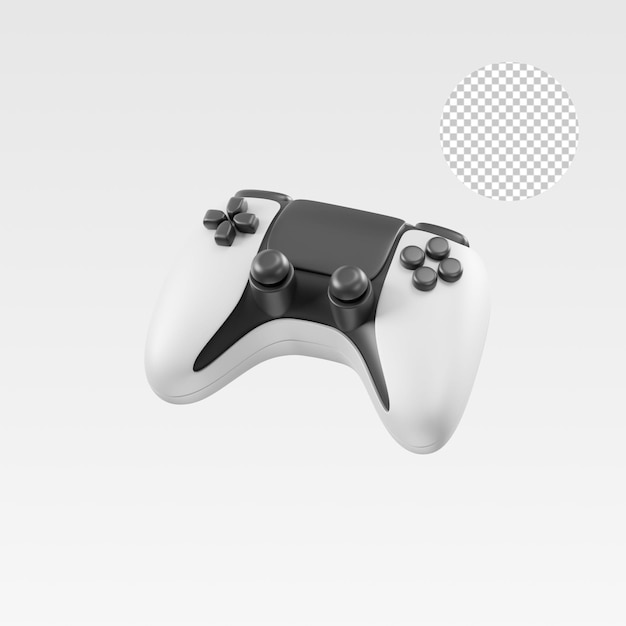 illustrazione 3d controller di gioco