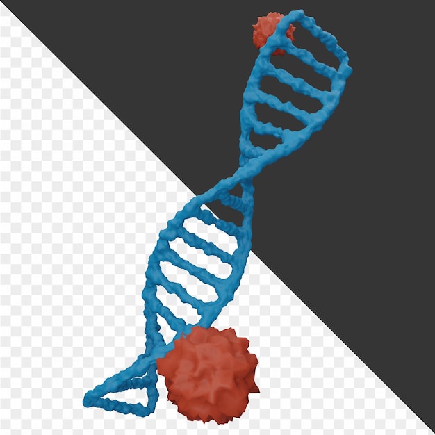 Illustrazione 3D del cancro
